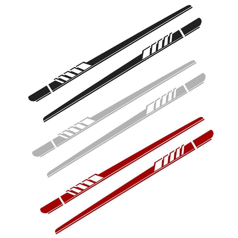 2X Universal Car Side Decals / Stickers (3 Colours) - Diversion Stores Car Parts And Modificaions