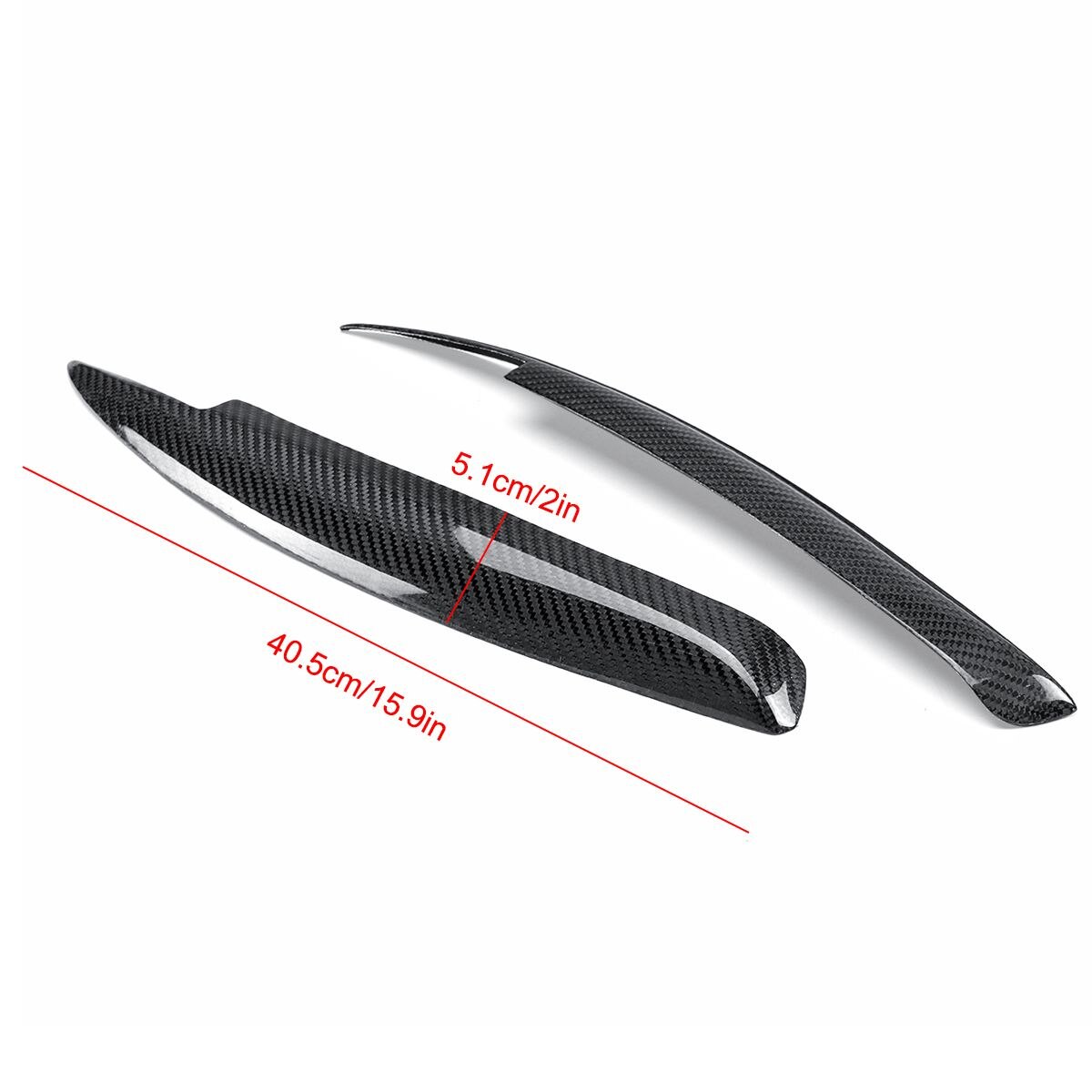 240 - BMW Carbon Fibre Headlight Eyebrows For E81 E82 E87 E88 (2004-2011) - Diversion Stores Car Parts And Modificaions