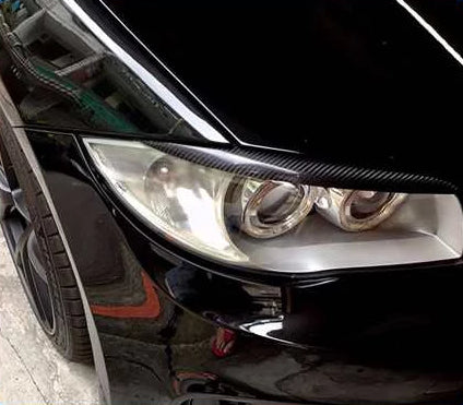 240 - BMW Carbon Fibre Headlight Eyebrows For E81 E82 E87 E88 (2004-2011) - Diversion Stores Car Parts And Modificaions