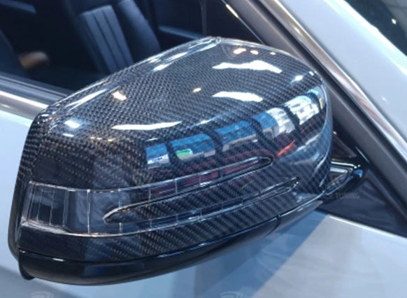 225 - Mercedes Benz Carbon Fibre Wing Mirror Covers For A / B / C / E / S  / CLS / GLK Class - Diversion Stores Car Parts And Modificaions
