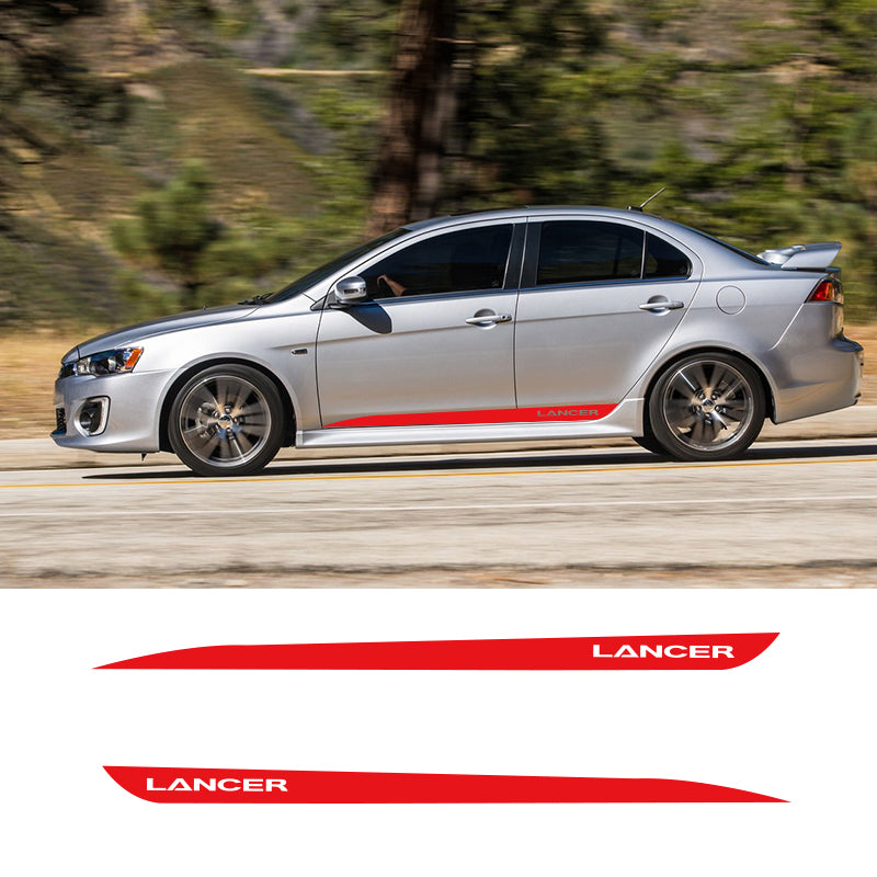 Mitsubishi Lancer Evolution 'Lancer' Side Decals (2 Pieces) - Diversion Stores Car Parts And Modificaions