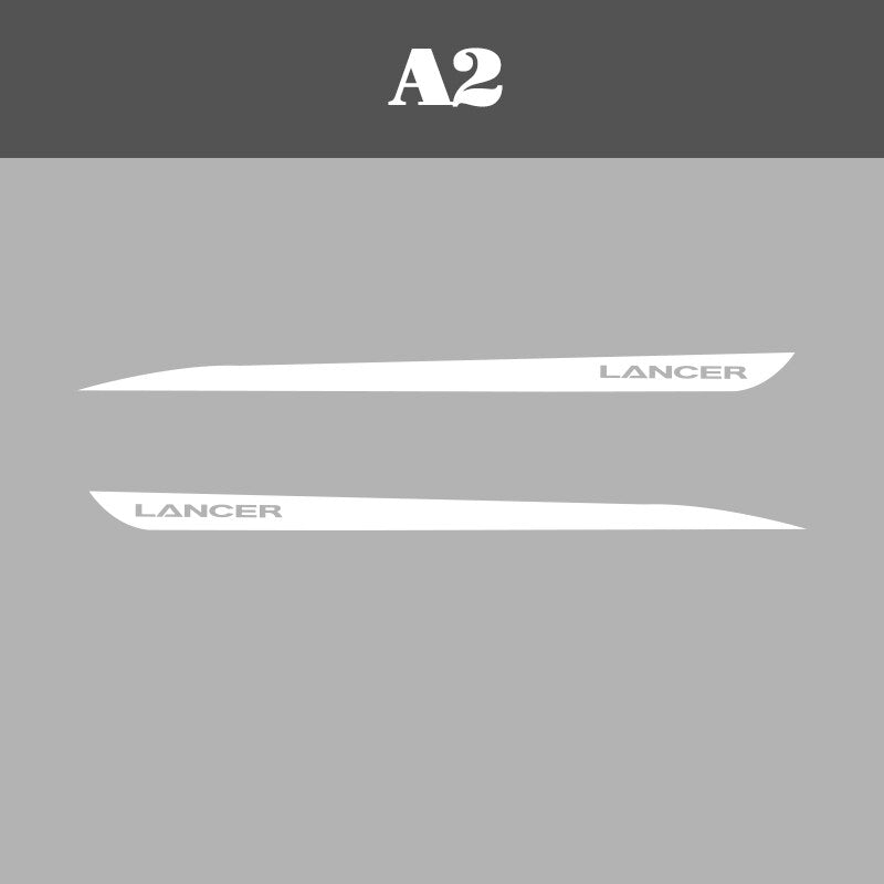 Mitsubishi Lancer Evolution 'Lancer' Side Decals (2 Pieces) - Diversion Stores Car Parts And Modificaions