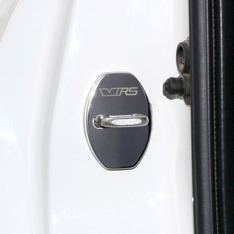 211 - Skoda VRS 4x Car Door Lock Covers For Octavia / Rapid / Superb / Fabia - Diversion Stores Car Parts And Modificaions