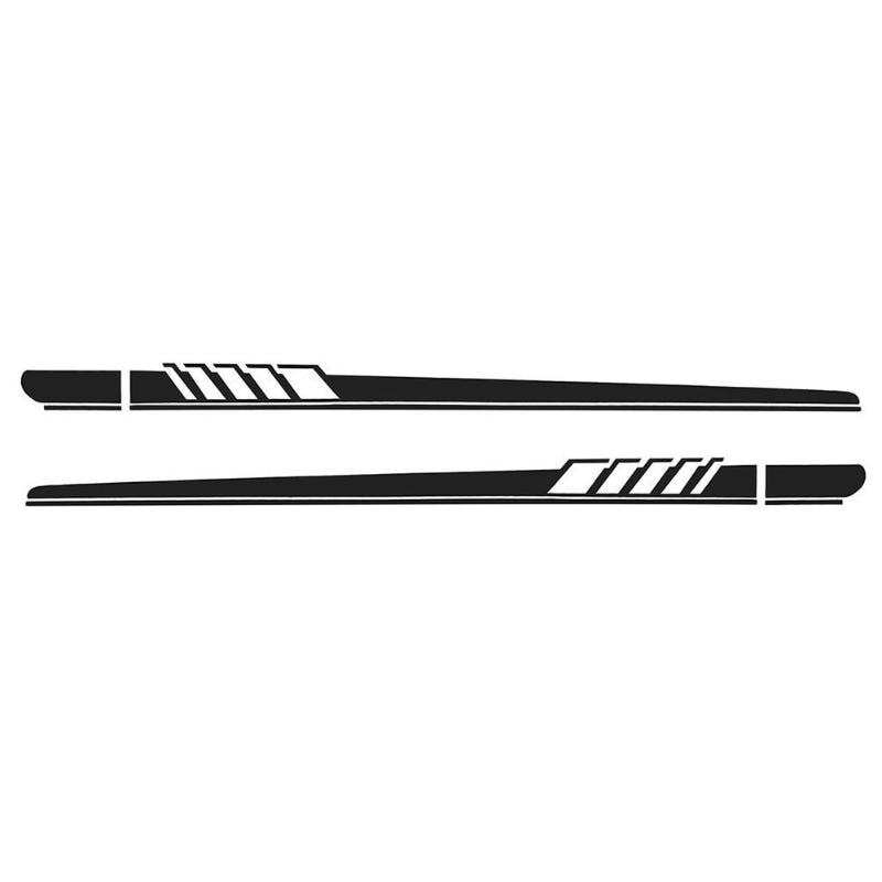 2X Universal Car Side Decals / Stickers (3 Colours) - Diversion Stores Car Parts And Modificaions
