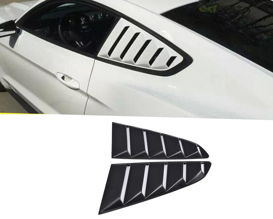 Ford Mustang Rear Quarter Shark Gill Window Covers