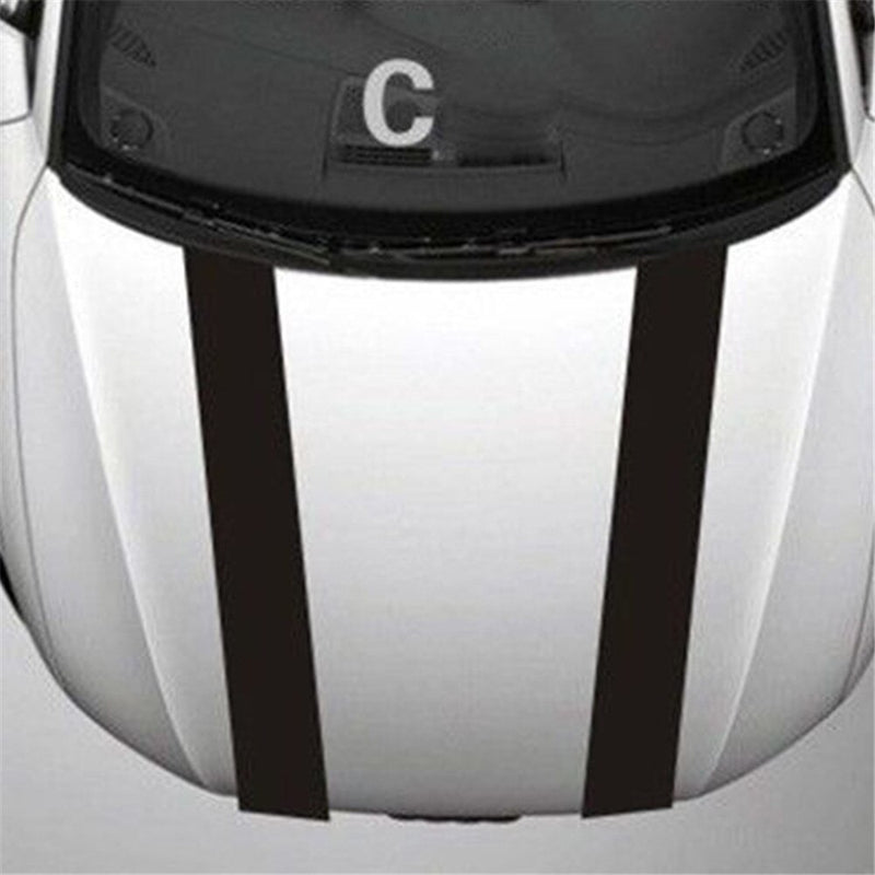 Universal Hood / Bonnet Stripe Decal (4 STYLES) - Diversion Stores Car Parts And Modificaions