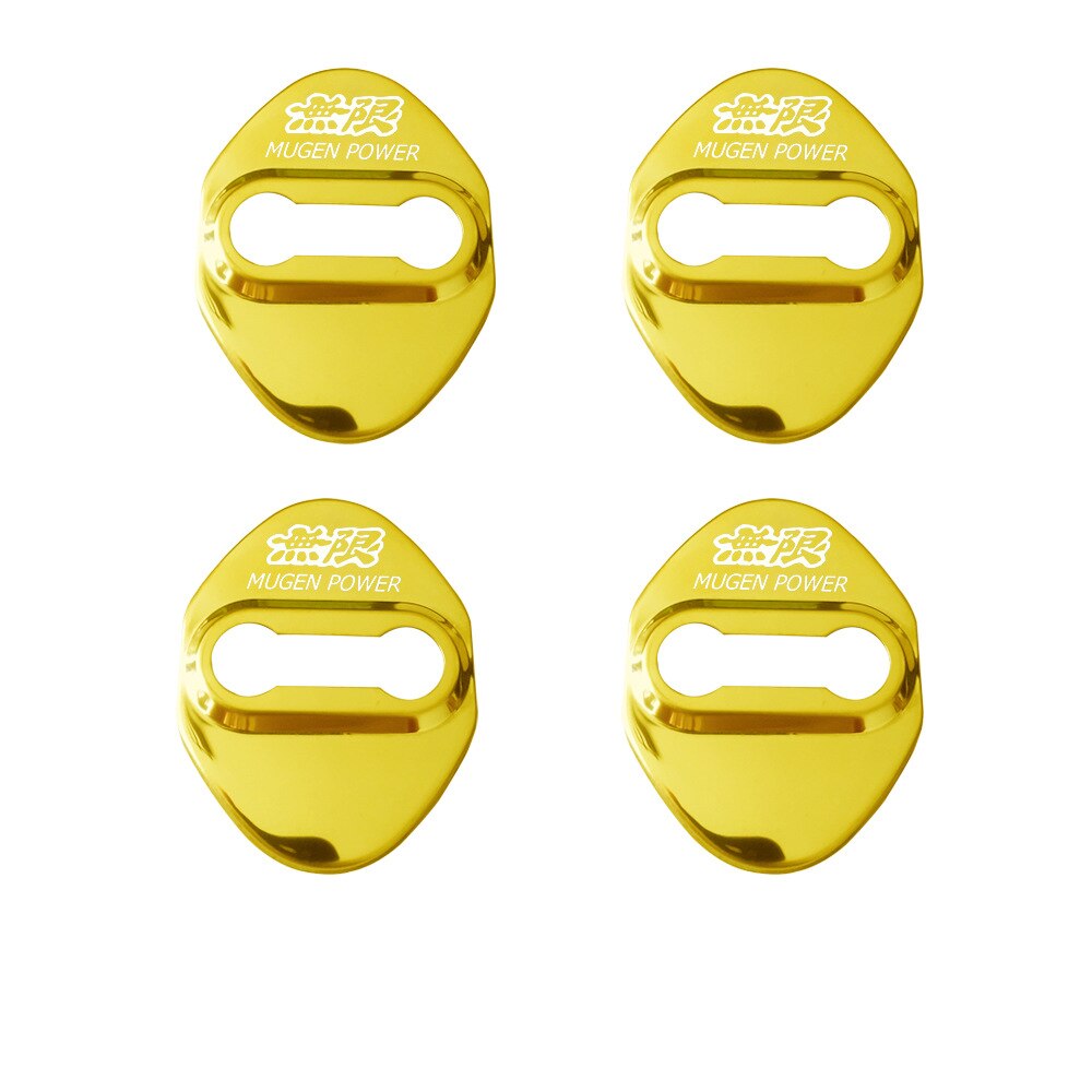 212 - Mugen Power 4x Car Door Lock Covers For Honda - Diversion Stores Car Parts And Modificaions