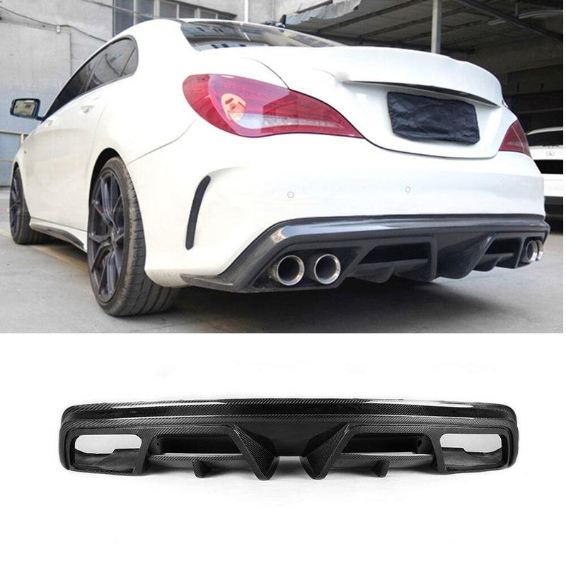 038 - Mercedes Benz CLA AMG Carbon Fibre Rear Diffuser And Tailpipes - Diversion Stores Car Parts And Modificaions