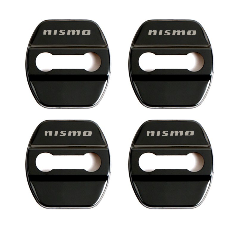 224 - NISMO 4x Car Door Lock Covers For Nissan - Diversion Stores Car Parts And Modificaions