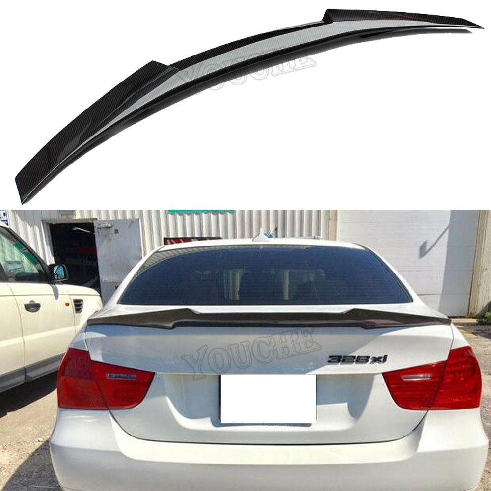 BMW 3 Series E90 Sedan M4 Style Carbon Fibre Rear Spoiler