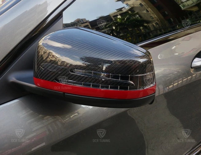 225 - Mercedes Benz Carbon Fibre Wing Mirror Covers For A / B / C / E / S  / CLS / GLK Class - Diversion Stores Car Parts And Modificaions