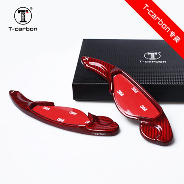 235 - Range Rover Carbon Fibre Paddle Shifter Extensions For  SPORT / EVOQUE (Red or Black) - Diversion Stores Car Parts And Modificaions