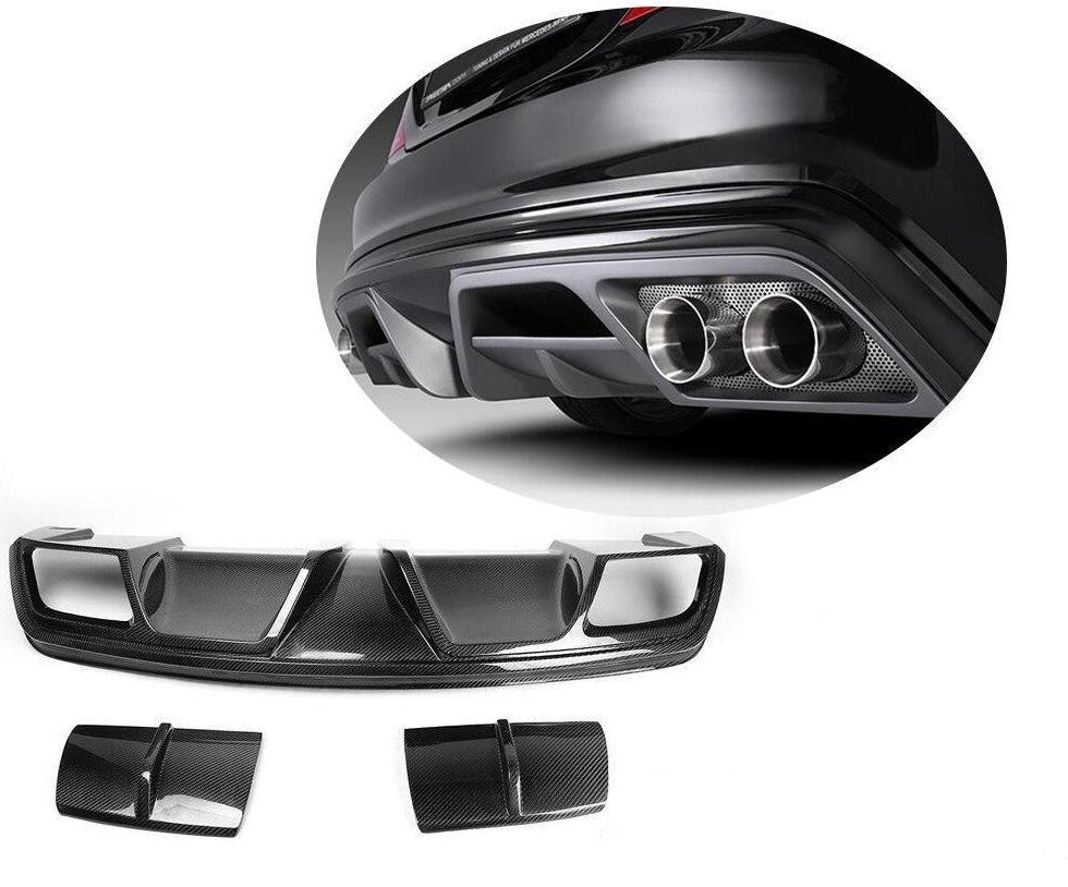 038 - Mercedes Benz CLA AMG Carbon Fibre Rear Diffuser And Tailpipes - Diversion Stores Car Parts And Modificaions