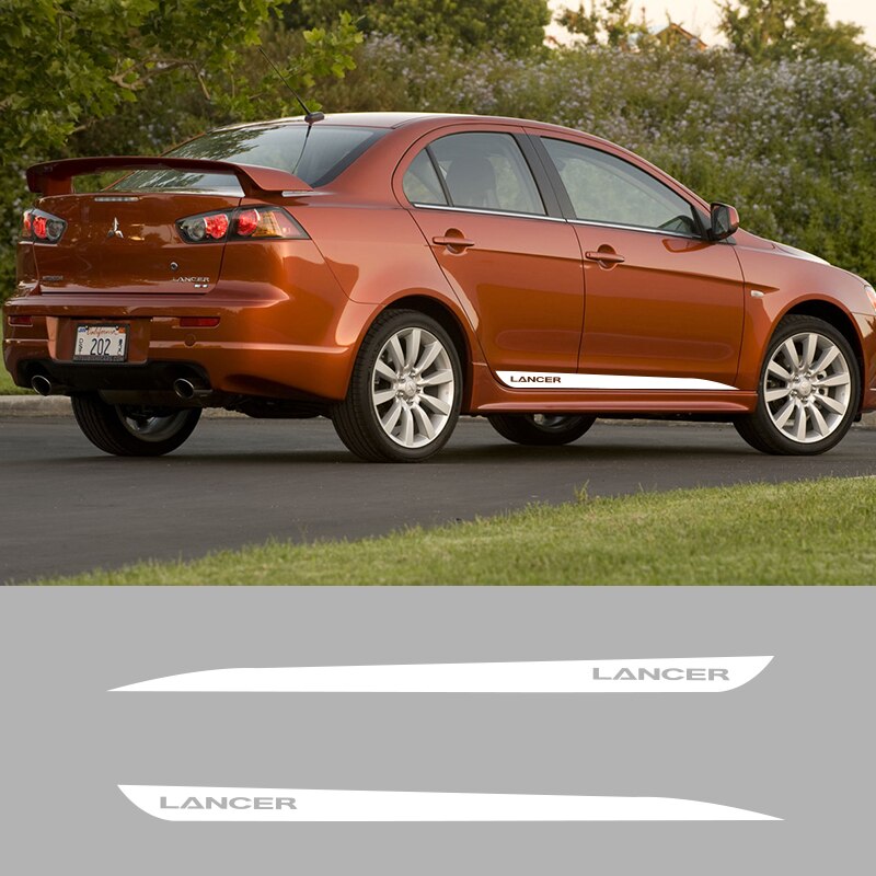 Mitsubishi Lancer Evolution 'Lancer' Side Decals (2 Pieces) - Diversion Stores Car Parts And Modificaions