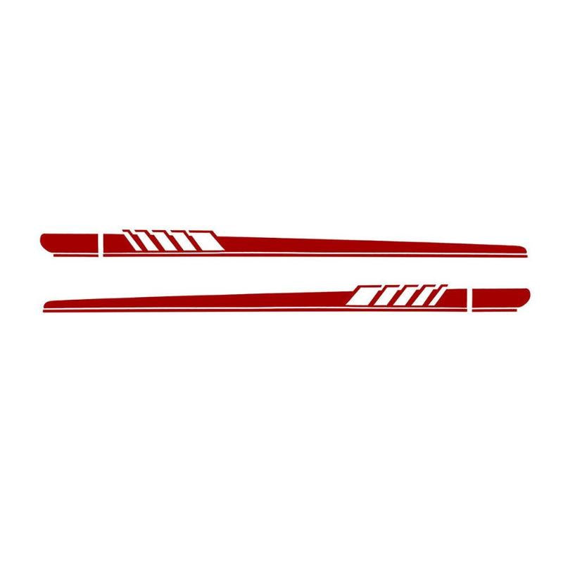 2X Universal Car Side Decals / Stickers (3 Colours) - Diversion Stores Car Parts And Modificaions
