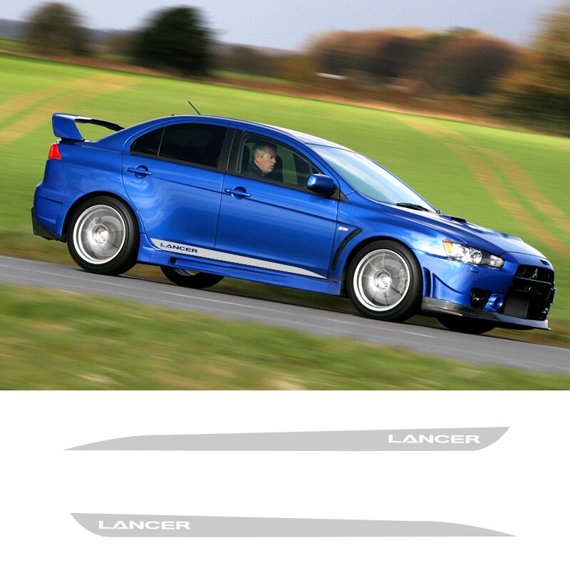 Mitsubishi Lancer Evolution 'Lancer' Side Decals (2 Pieces) - Diversion Stores Car Parts And Modificaions