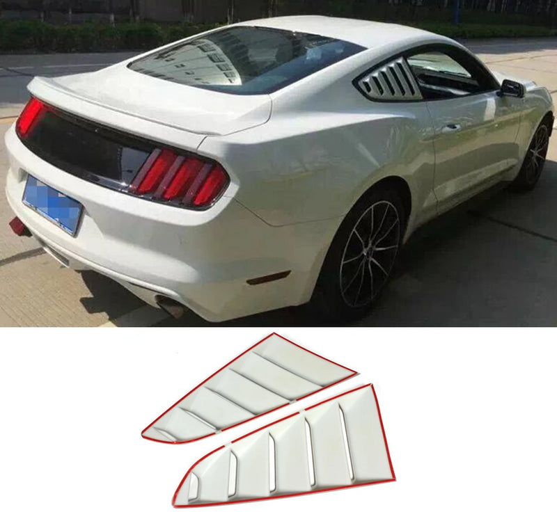 107 - Ford Mustang Rear Quarter Shark Gill Window Covers (2015 - 2017 Models) - Diversion Stores Car Parts And Modificaions