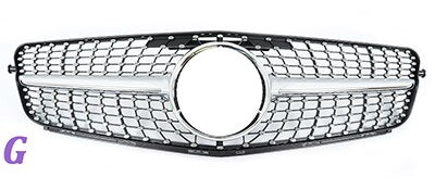 112 - Mercedes Benz C-class Diamond Style Front Grille (2008 - 2014) - Diversion Stores Car Parts And Modificaions