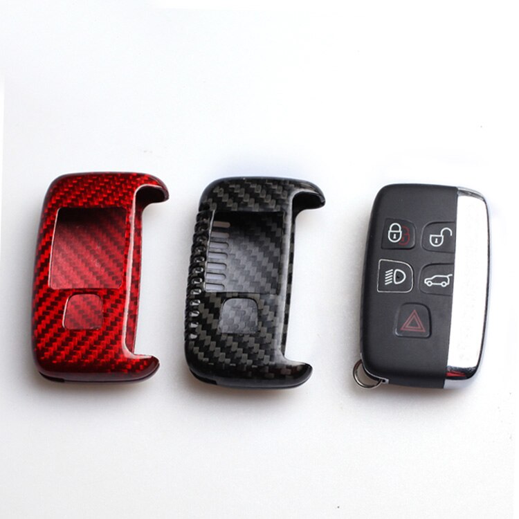 Carbon Fibre Key Cover For Jaguar / Land Rover / Range Rover Vehicles (Black Or Red) - Diversion Stores Car Parts And Modificaions