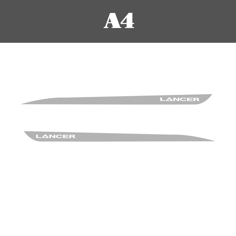 Mitsubishi Lancer Evolution 'Lancer' Side Decals (2 Pieces) - Diversion Stores Car Parts And Modificaions