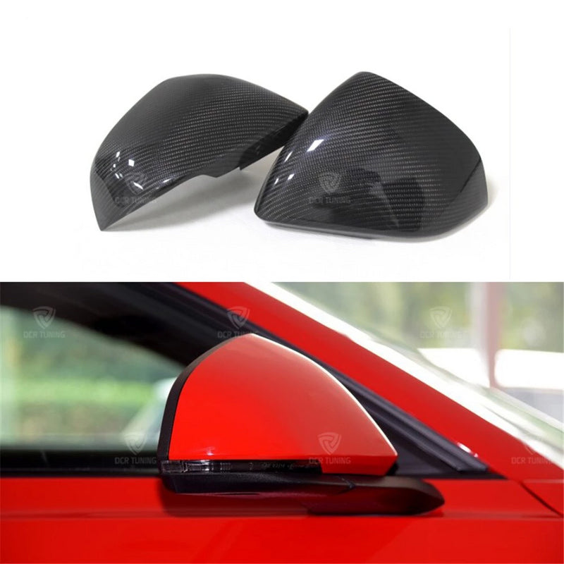 162 - Ford Mustang Carbon Fibre Wing Mirror Add On Covers (2008 - UP) American & Euro Models - Diversion Stores Car Parts And Modificaions