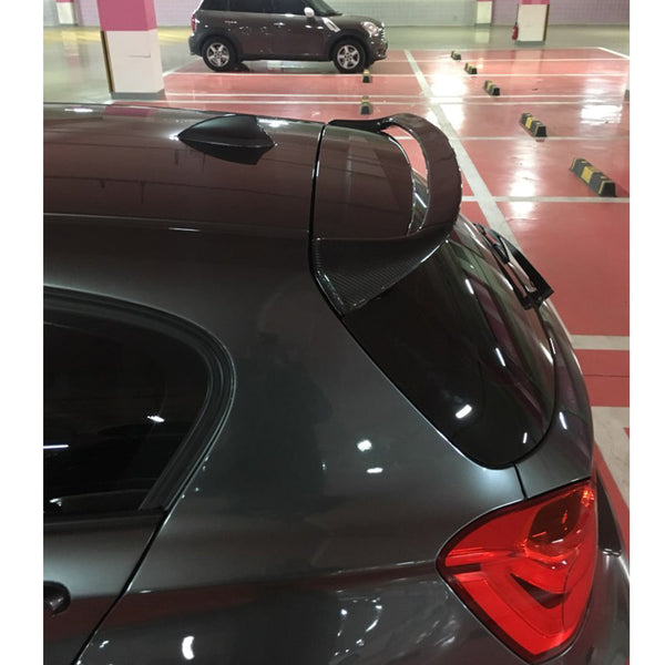 015 - BMW 1 Series F20 Carbon Fibre Lifted Spoiler (2012-2018 Models) + Black / Grey - Diversion Stores Car Parts And Modificaions