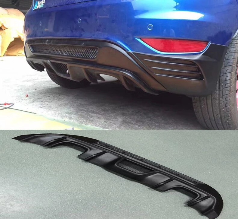 Ford Fiesta MK7.5 Rear Bumper Diffuser Matte Black