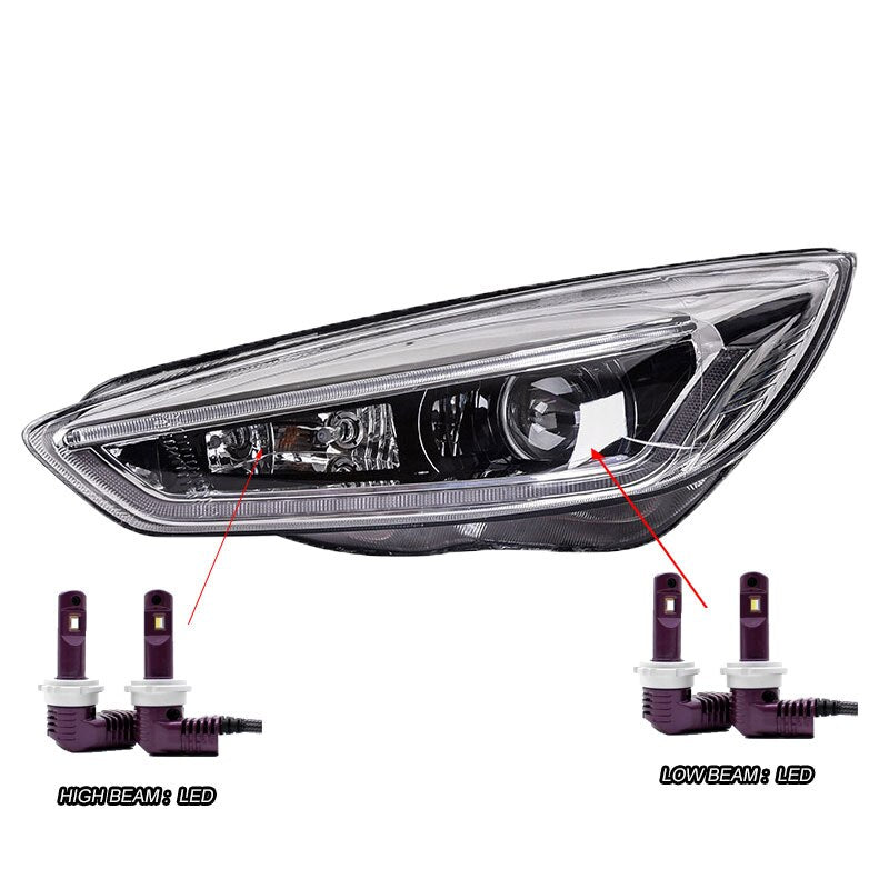 082 - Ford Focus LED Headlight / DRL / Dynamic Indicators (2014-2018) - Diversion Stores Car Parts And Modificaions