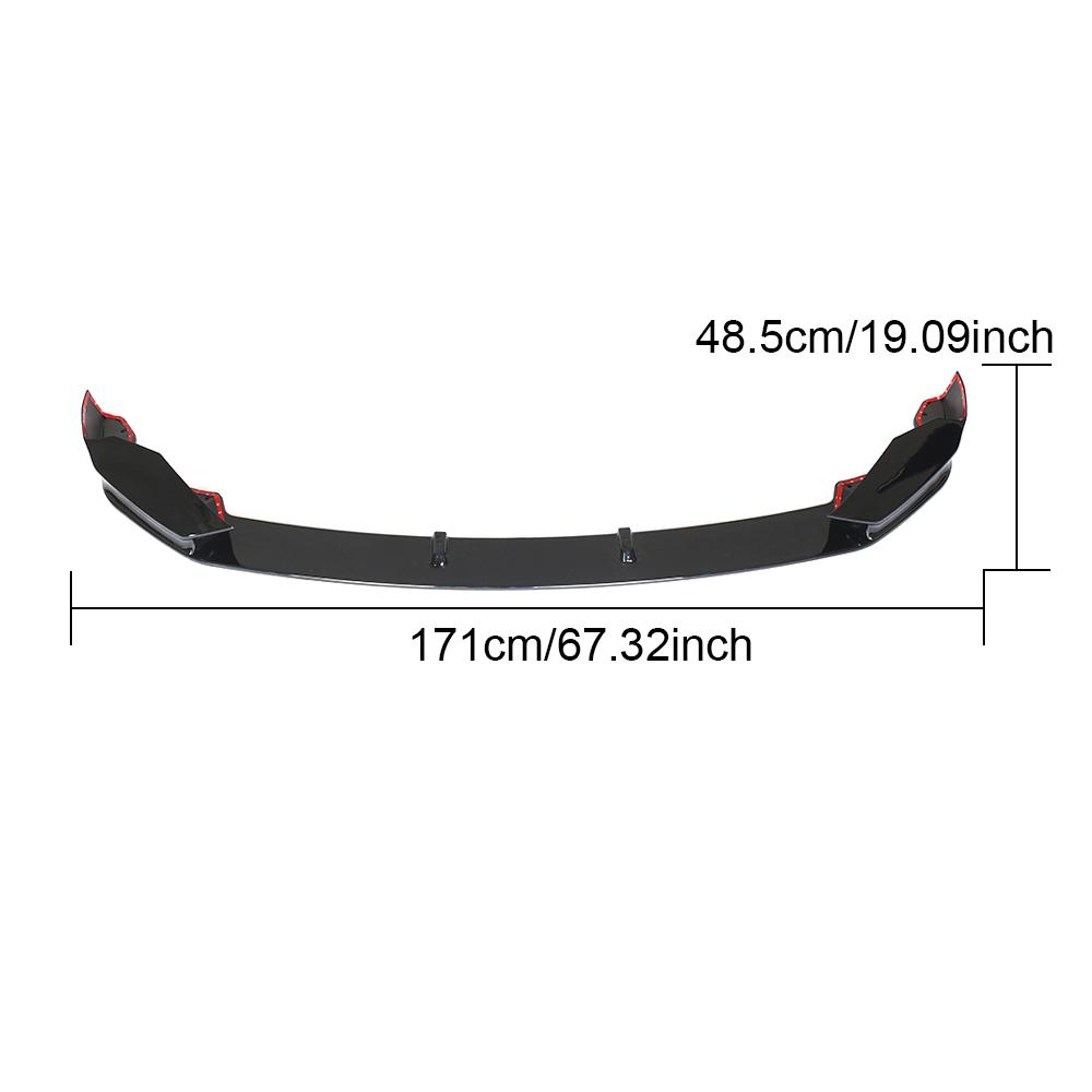 020 - BMW 1 Series M Sport 2019 PP Glossy Black Front Splitter - F20 - Diversion Stores Car Parts And Modificaions