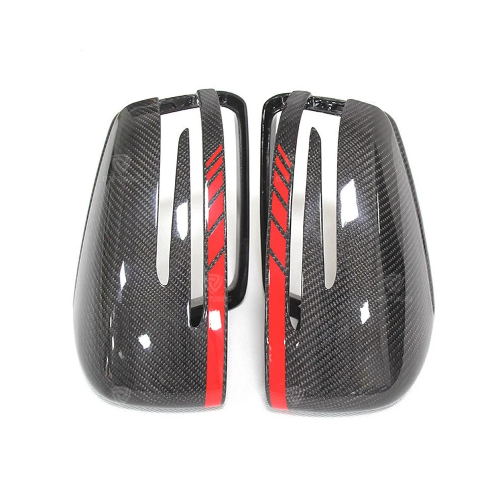 Mercedes Benz Carbon Fibre Gloss Wing Mirror Covers B C E S CLS GLK Class