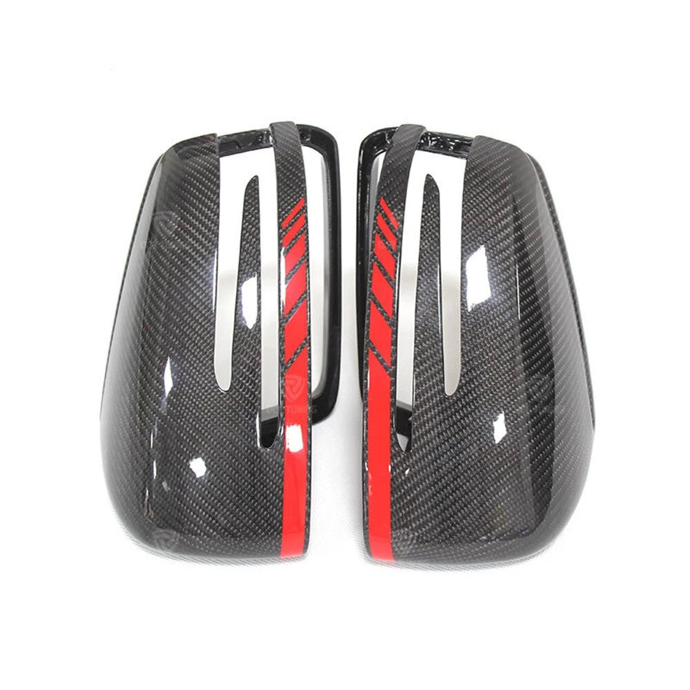 225 - Mercedes Benz Carbon Fibre Wing Mirror Covers For A / B / C / E / S  / CLS / GLK Class - Diversion Stores Car Parts And Modificaions