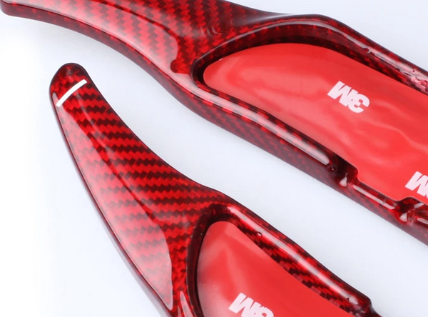 Schaltwippen Shift Paddle A45 CLA45 C65-S65 GLE63 G63 C63 15-20 Carbon Style Rot