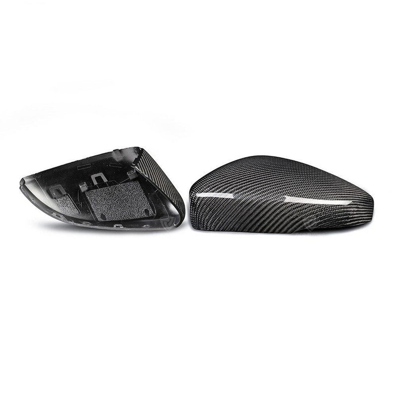 Volkswagen VW Polo Genuine Carbon Fibre Replacement Wing Mirror Covers MK5 6C / 6R (2009-2017 Models) - Diversion Stores Car Parts And Modificaions