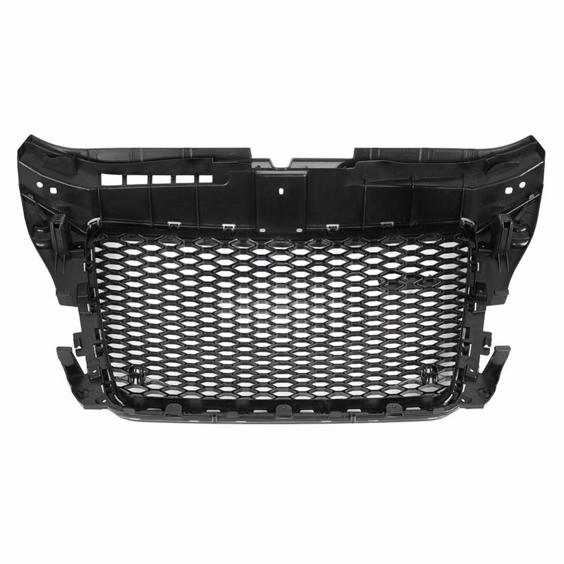 Audi A3 / S3 8P RS3 Style Honeycomb Debadge Front Grill - Gloss Black (2009 - 2012) 
