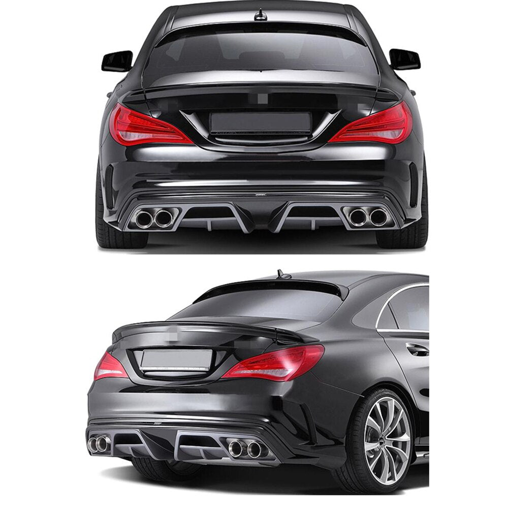 038 - Mercedes Benz CLA AMG Carbon Fibre Rear Diffuser And Tailpipes - Diversion Stores Car Parts And Modificaions