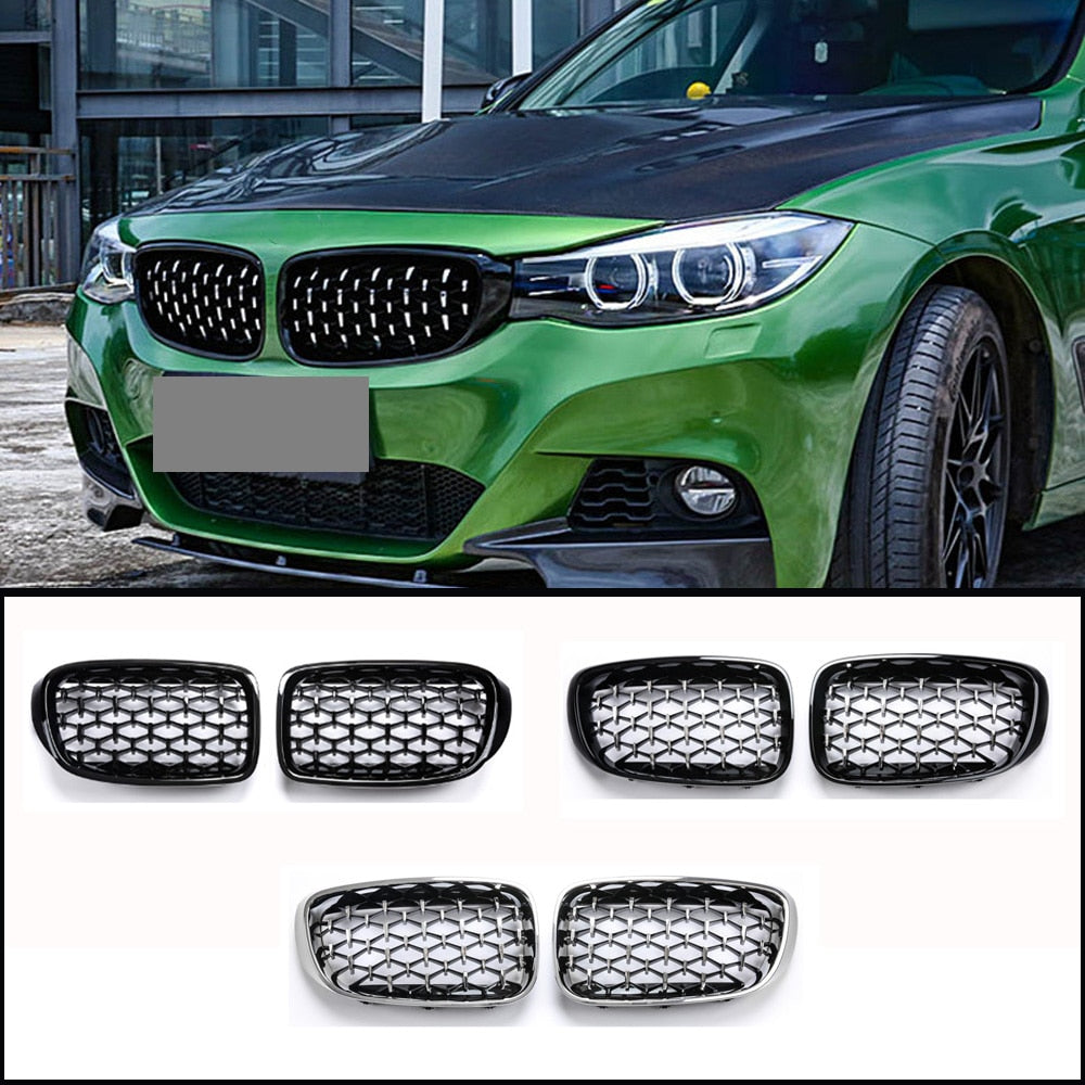 BMW Diamond Replacement Grilles - 3 Series GT F34 / 320i / 328i / 330i / 335i / 340i / 325d 