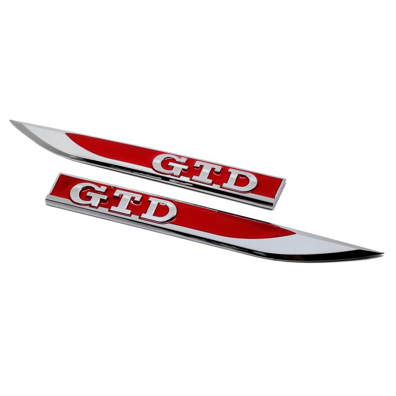 Volkswagen GTI / GTD Badges Front Side Panels (Black Or Red) - Diversion Stores Car Parts And Modificaions