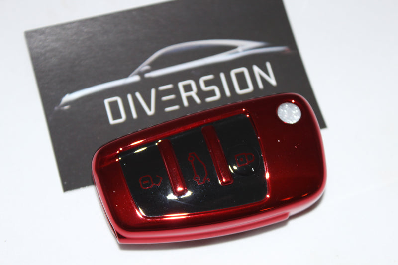 Audi Protective Key Cover - Chrome Red - Diversion Stores Car Parts And Modificaions