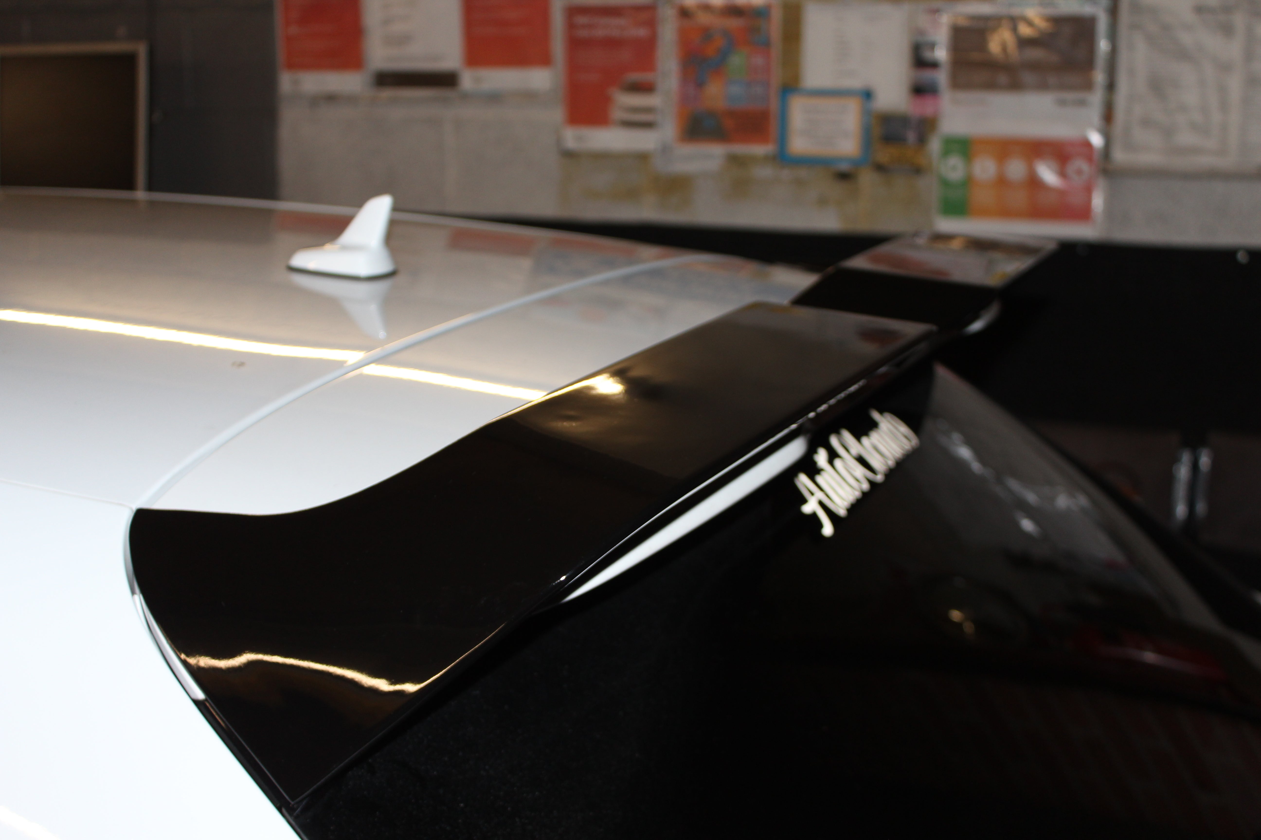 Audi A3 / S3 / RS3 8V Hatchback Style Roof Spoiler Black (2013-2020 5-Door Models) (Black)