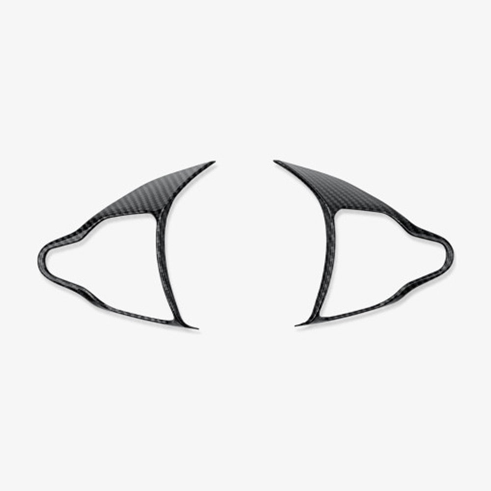 Hyundai i30 / i30N Steering Wheel Carbon Fibre Look Button Trim Cover (2017+ Models)