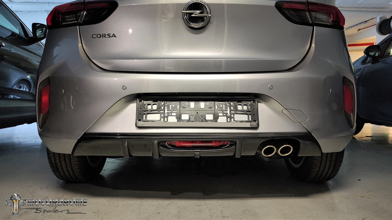 Rear Diffuser with Dual Exhaust Opel Corsa F GS-Line (2019-)