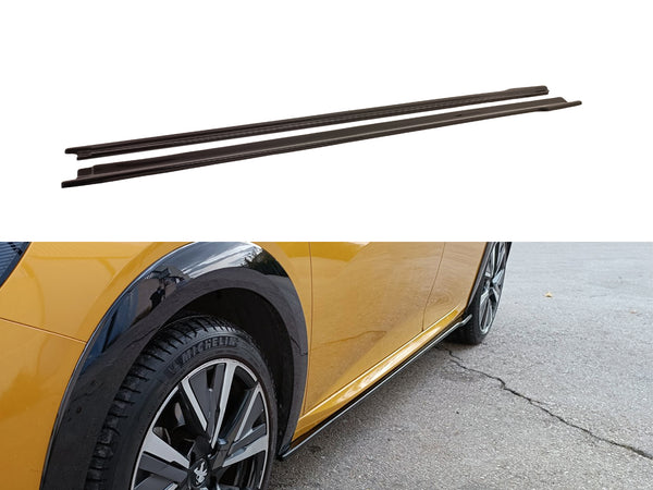 Side Skirts Extensions V.2 Peugeot 208 Mk2 (2019-)