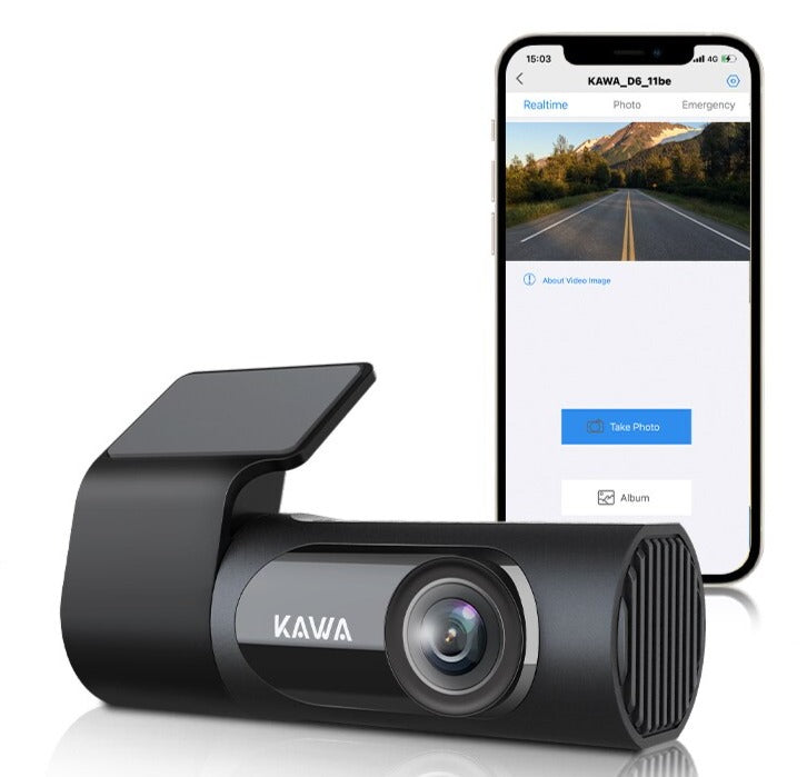 Kawa D6 High Resolution Vehicle Dashboard Camera / Dash Cam (HD1440p) UNIVERSAL