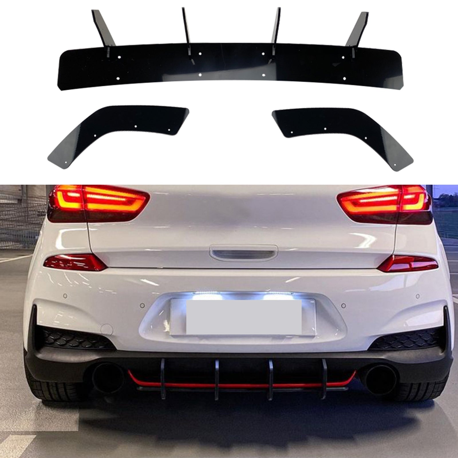 Hyundai I30N Rear Bumper Diffuser (2017+ Facelift Models)