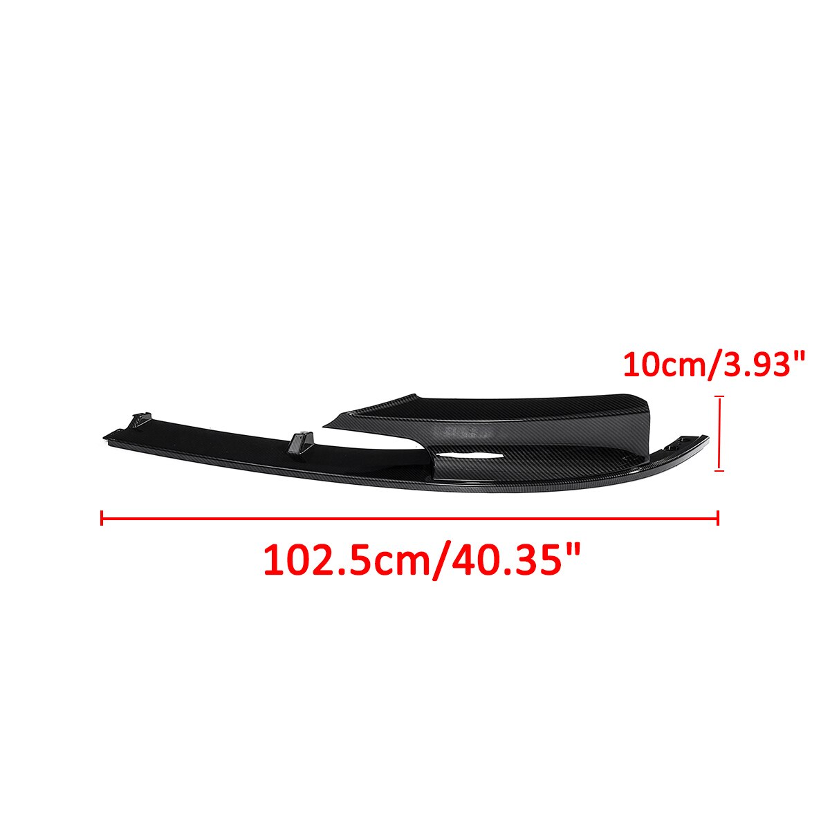 BMW 3 Series F30 Front Splitter In Gloss Black / Carbon Fibre Look (2012 - 2019) DAS Automotive