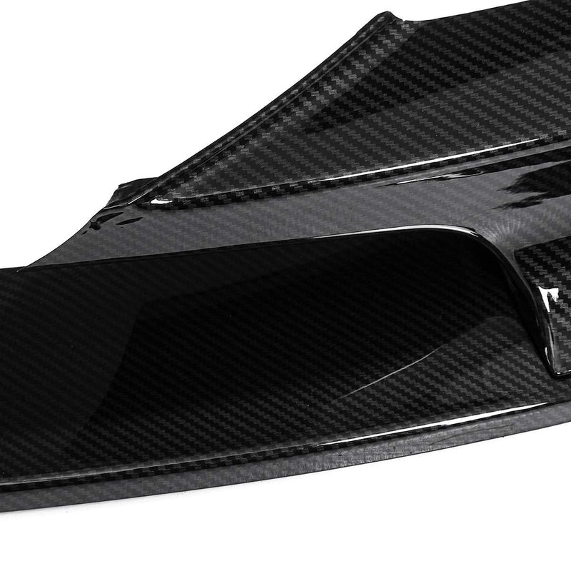 BMW 3 Series F30 Front Splitter In Gloss Black / Carbon Fibre Look (2012 - 2019) DAS Automotive