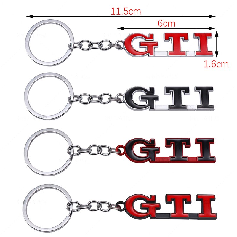 Gti Keychains Volkswagen GTI Logo Metal Keyring