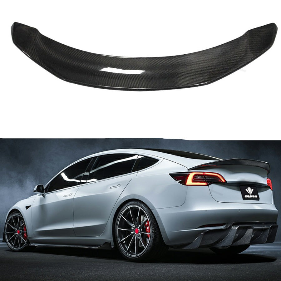TESLA Model 3 Carbon Fibre Ducktail Spoiler (2017+) DAS Automotive