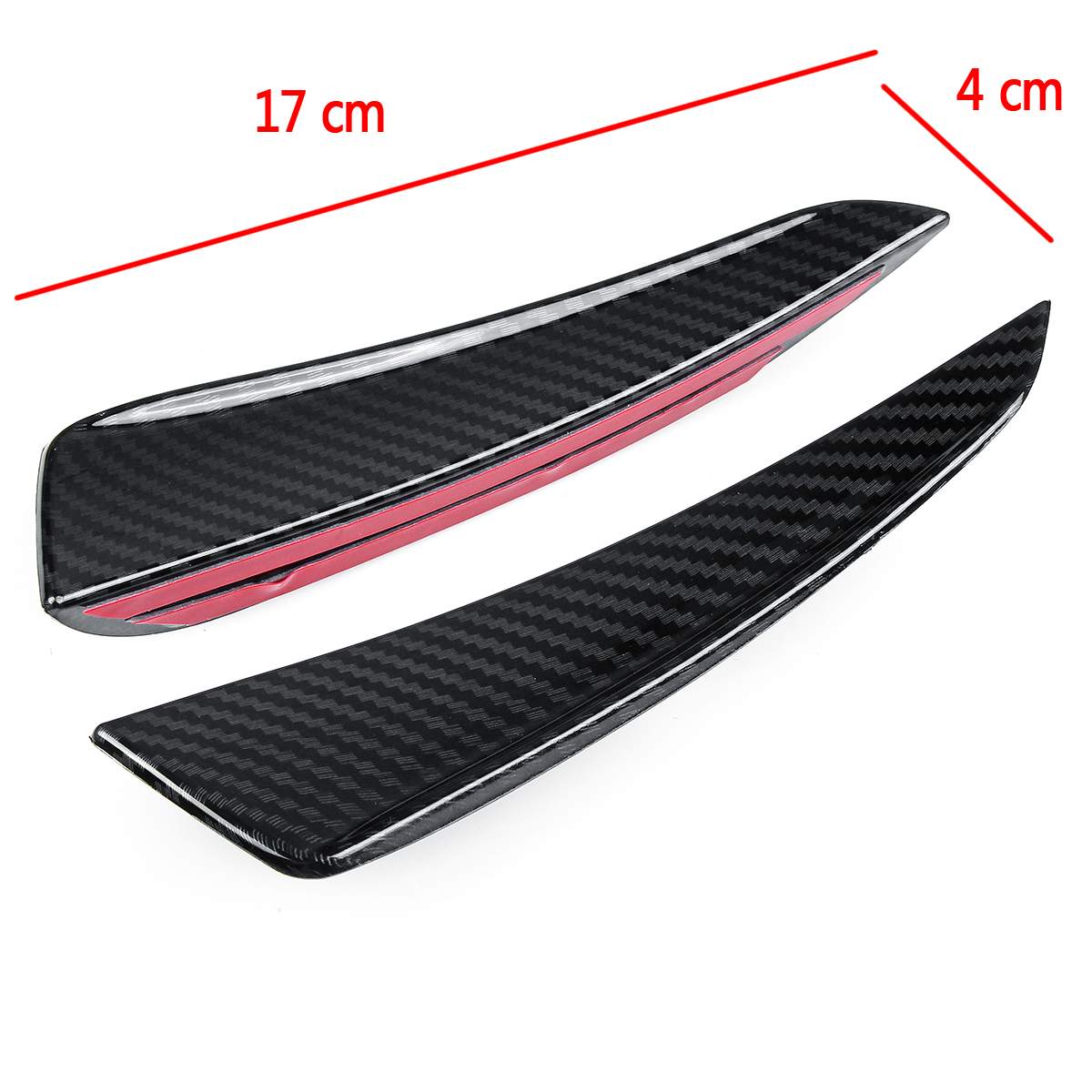 Front Bumper Self Adhesive Outer Canards Pair for Mercedes Benz A Class W177 MK4 (2018+ Models)