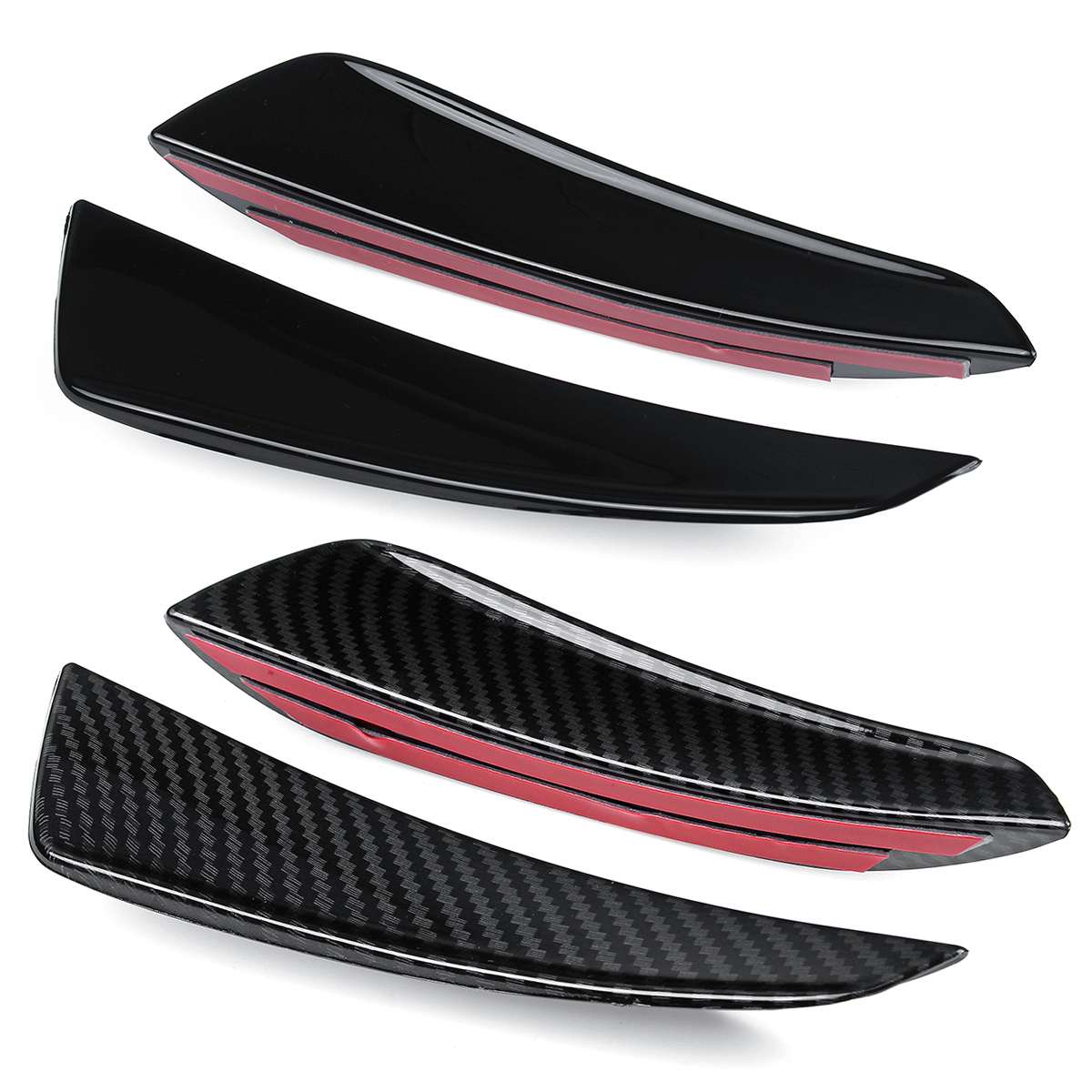 Front Bumper Self Adhesive Outer Canards Pair for Mercedes Benz A Class W177 MK4 (2018+ Models)
